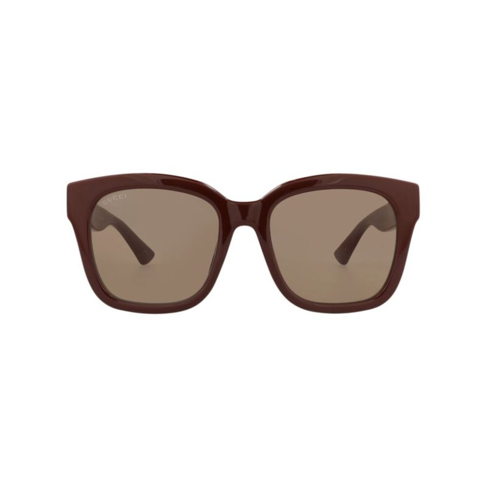 Gucci Square-Frame Injection Sunglasses Red Womens